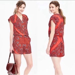 Banana Republic April Paisley Print Romper